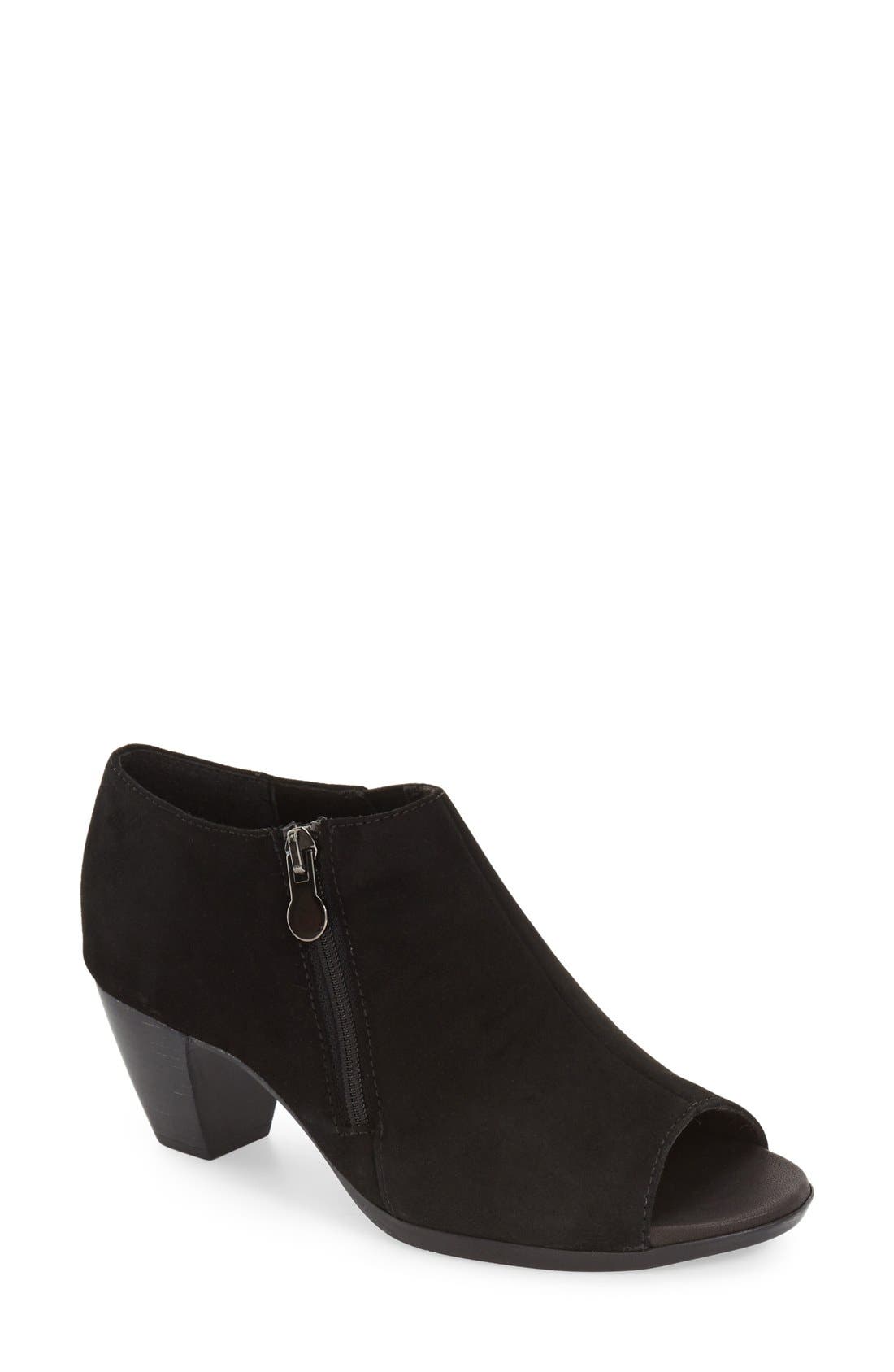 Munro 'Luisa' Open Toe Bootie, Main, color, 