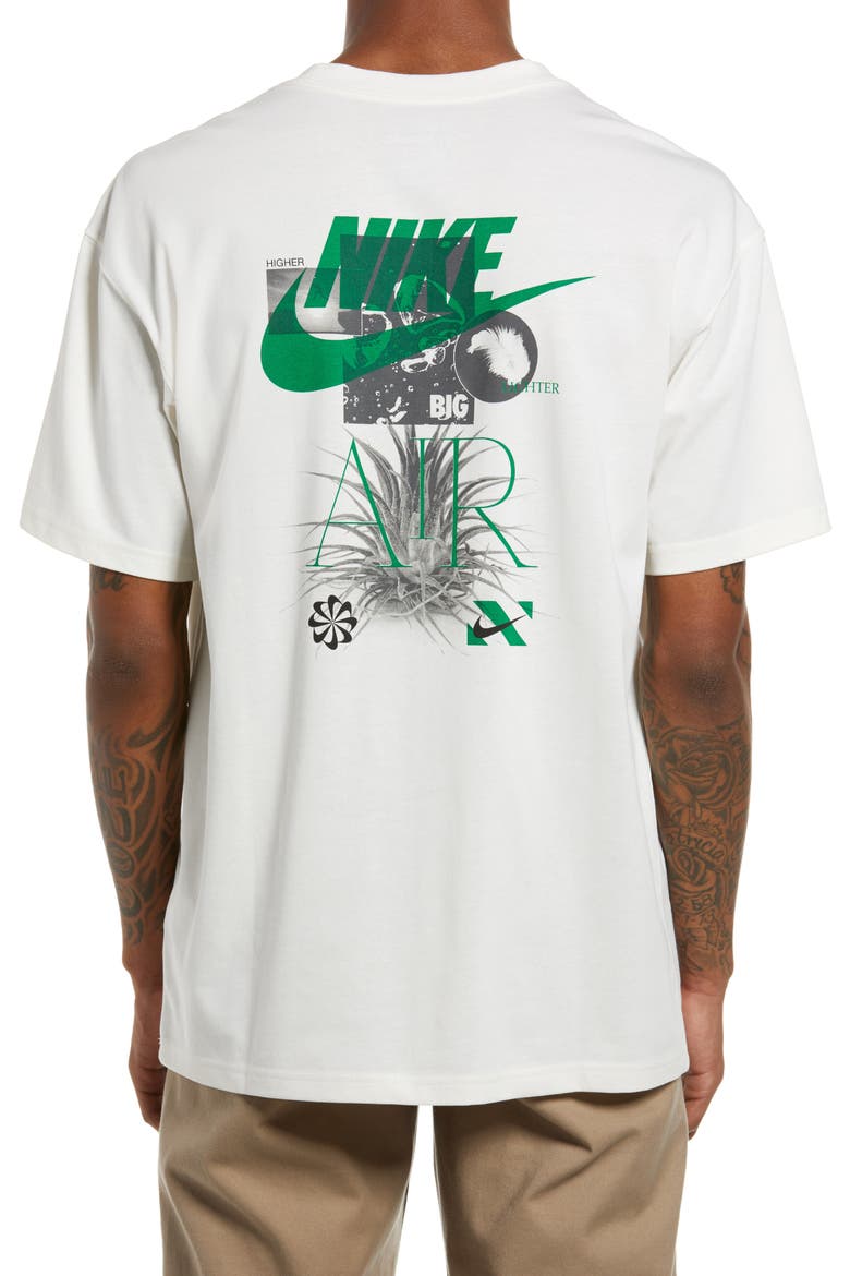 Sportswear Max 90 Graphic Tee, Alternate, color, PURE/ LUCKY GREEN