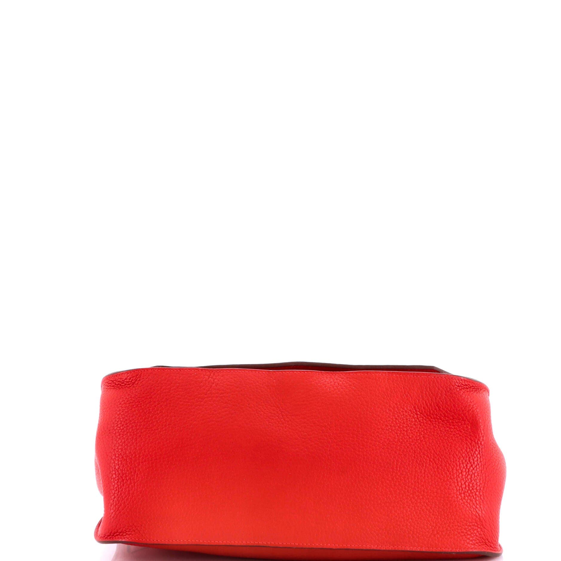 Pre-Owned Hermes Jypsiere Bag Clemence 34, Alternate, color, Rouge Casaque