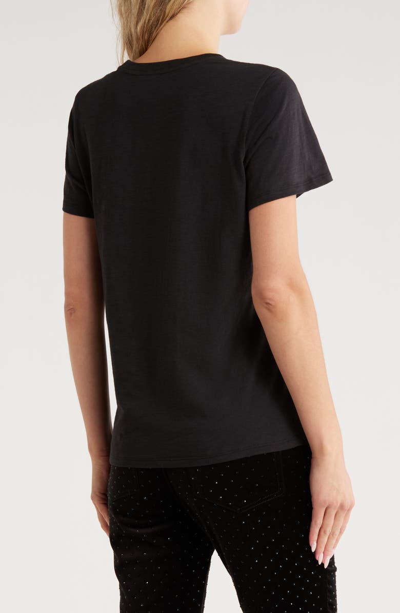 Cinq à Sept Beaded Amour Graphic T-Shirt, Alternate, color, Black/ White