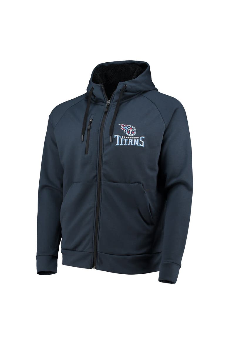 Men's Dunbrooke Navy Tennessee Titans Shag Tri-Blend Full-Zip Raglan Hoodie, Alternate, color, Navy