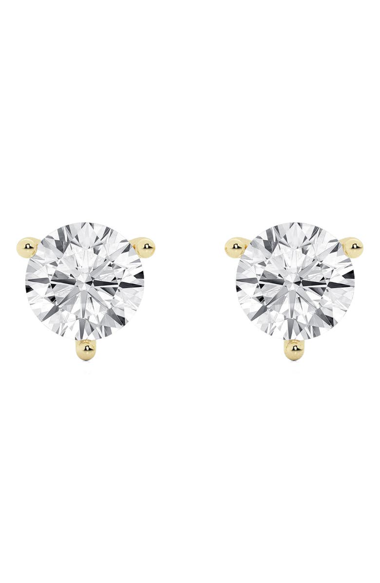 Badgley Mischka Collection Round Cut Lab Created Diamond Stud Earrings - 0.50ctw, Alternate, color, 0.5 Ctw Yellow Gold