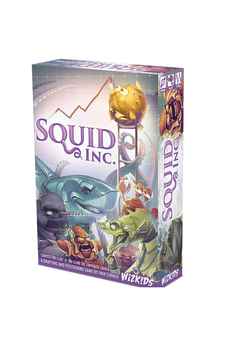 Squid Inc. Strategy Board Game, Ages 14+, 2-4 Players, 60 Min, Main, color, Multicolored