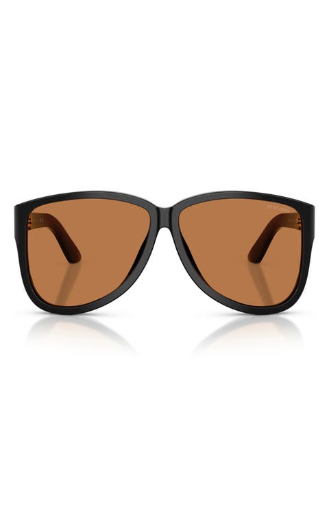 61mm Pilot Sunglasses