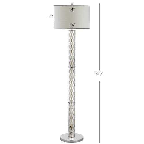 JONATHAN Y JONATHAN Y LIAM SEASHELL MOSAIC LED FLOOR LAMP