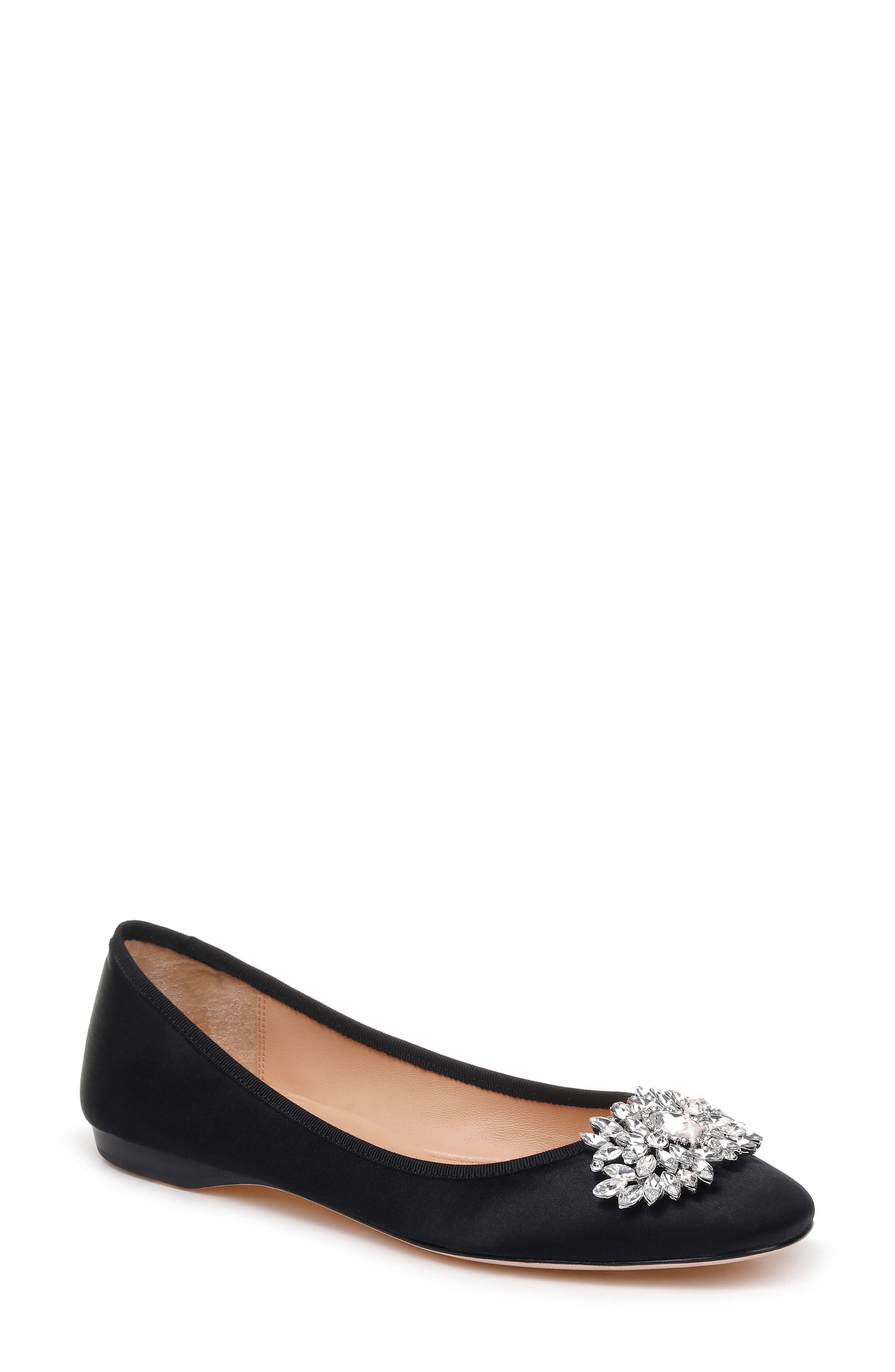 Badgley Mischka Collection Badgley Mischka Pippa Crystal Foldable Flat, Main, color, 