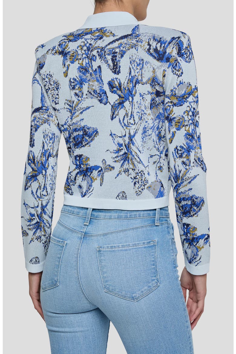 Osiris Jacquard Knit Jacket, Alternate, color, GREY MLT WATERCLR BUTRFLY JCQR