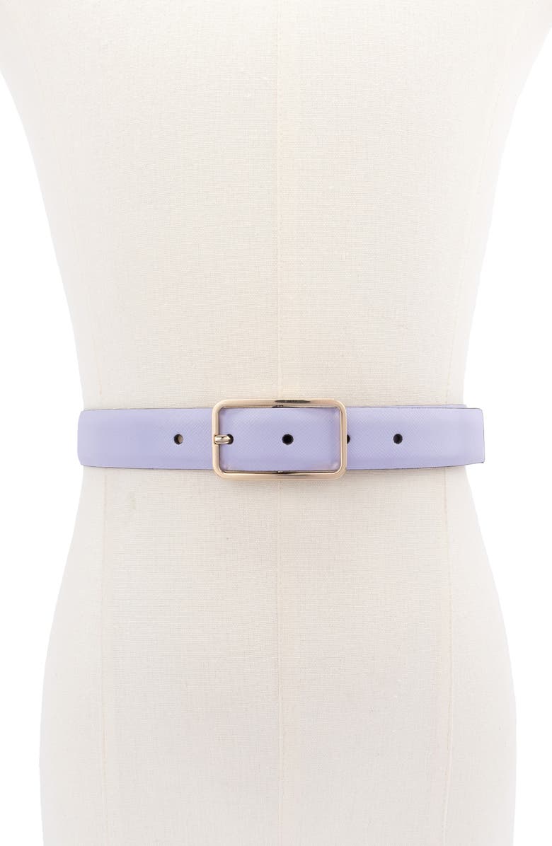 Kate Spade New York textured leather belt, Alternate, color,