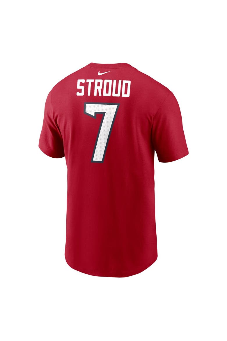 Men's Nike C.J. Stroud Red Houston Texans Player Name & Number T-Shirt, Alternate, color, Red