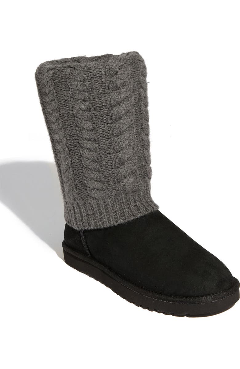 UGG<sup>®</sup> Australia 'Tularosa Route Detachable' Boot with Removable Knit Overlay, Main, color,