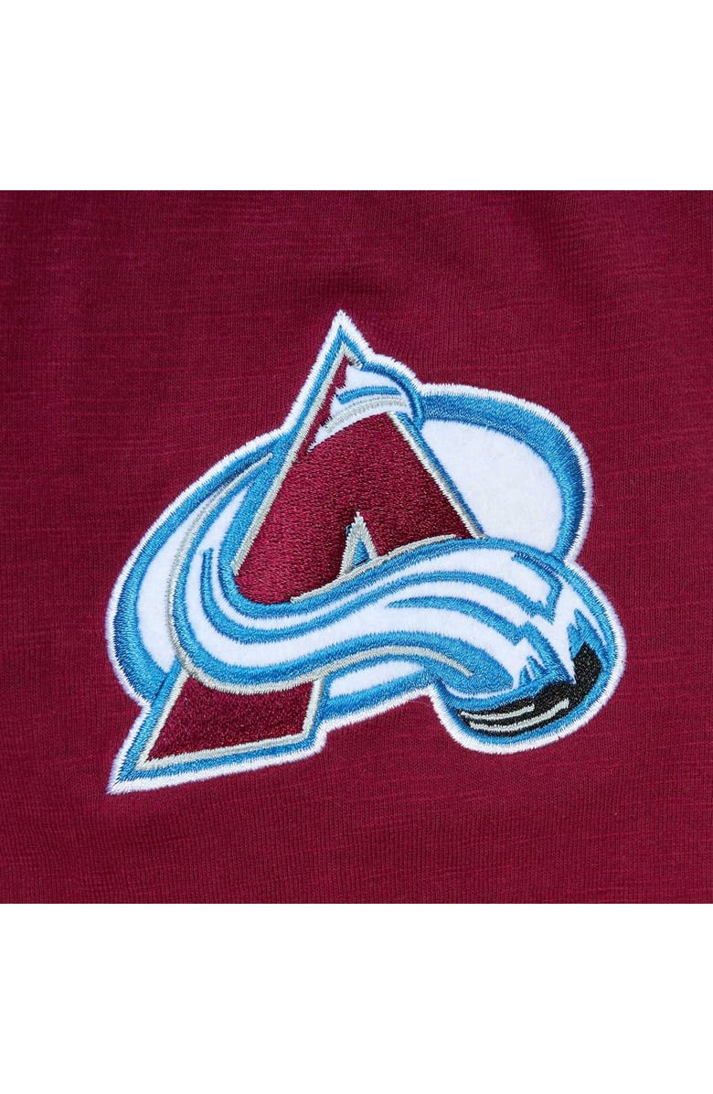 Mitchell & Ness Men's Mitchell & Ness Burgundy Colorado Avalanche Legendary Slub Hoodie Long Sleeve T-Shirt, Alternate, color,
