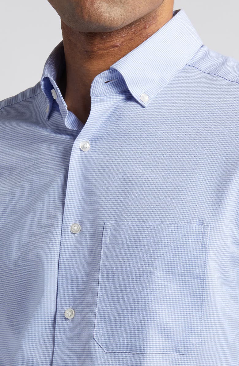Scott Barber Dobby Check Stretch Button-Down Shirt, Alternate, color, 