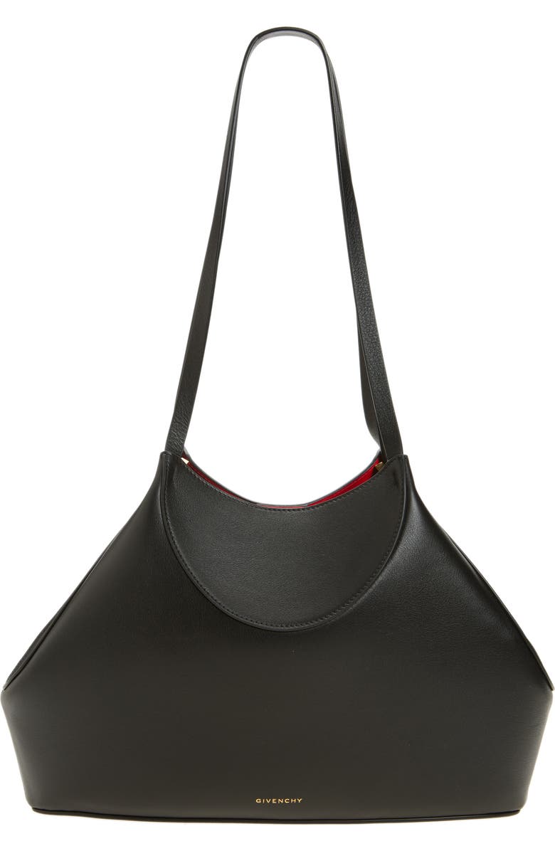 Givenchy Small Facet Leather Tote, Main, color, 001-Black