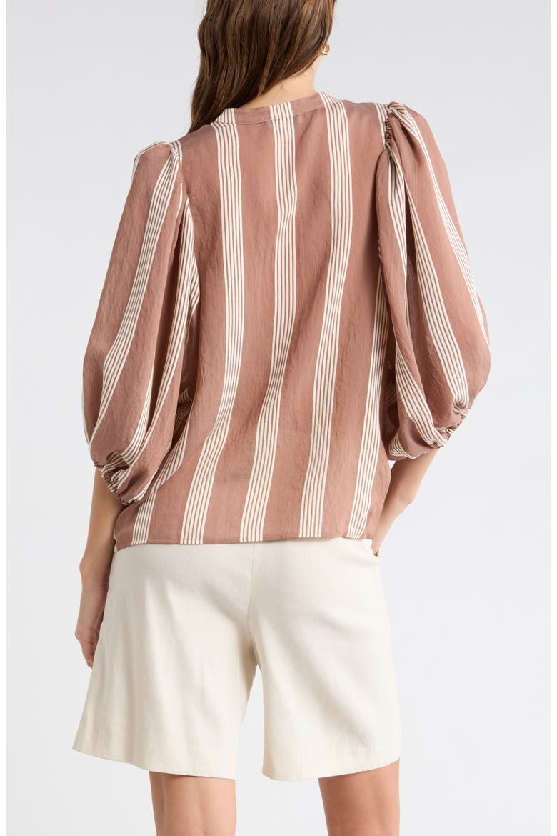 Stripe Balloon Sleeve Button-Up Shirt (Women) | Nordstromrack