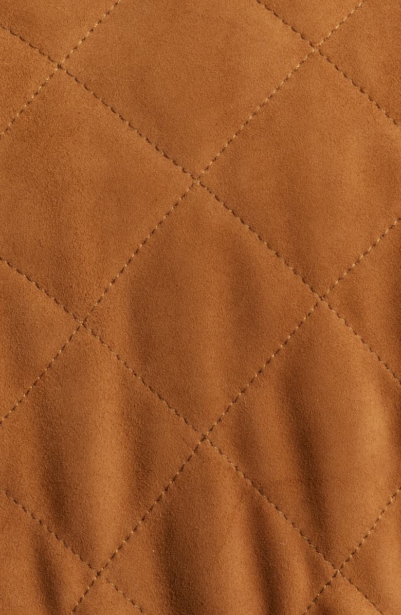 Peter Millar Suffolk Quilted Windproof & Water Resistant Suede Jacket, Alternate, color, 