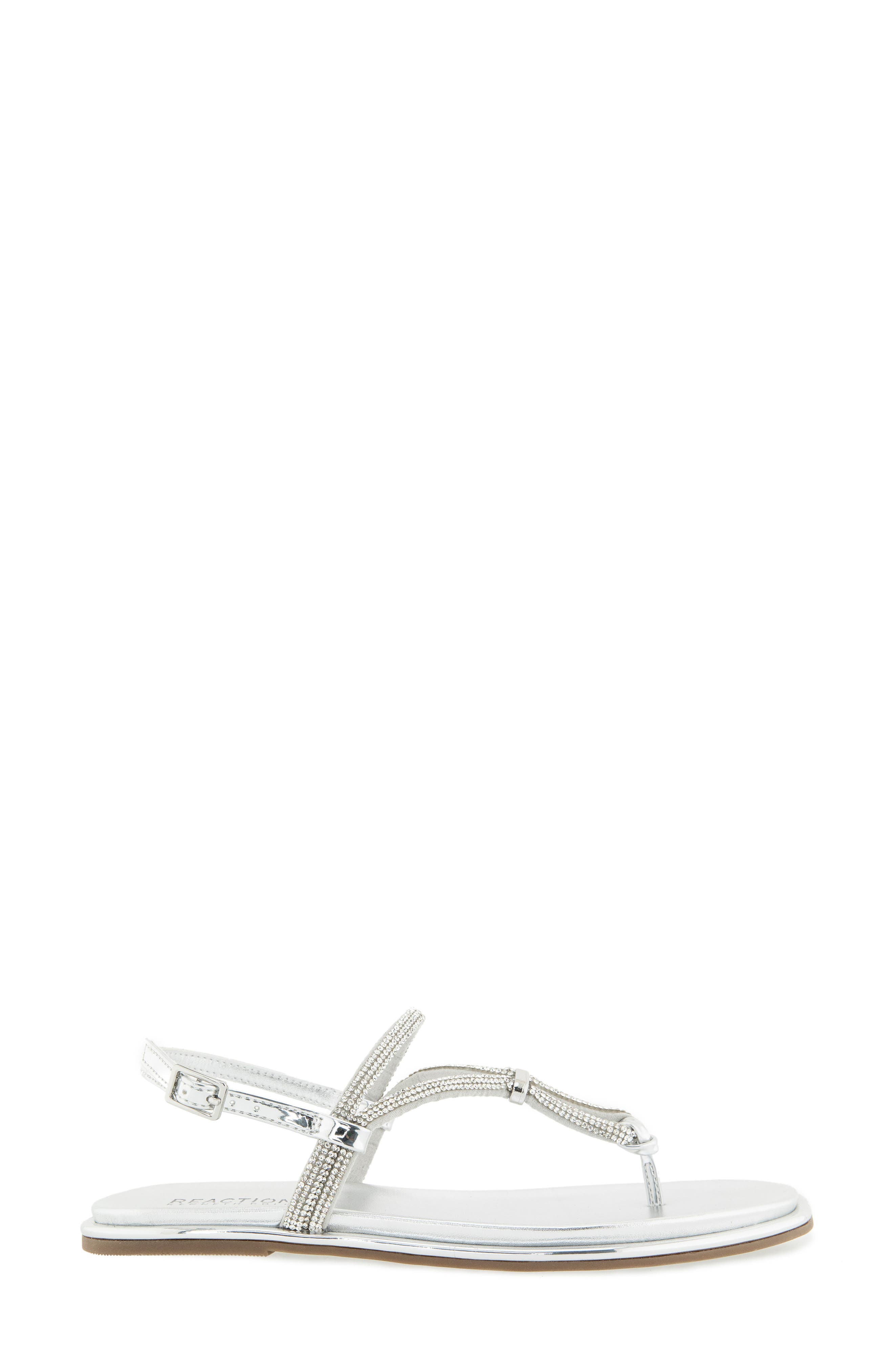 Reaction Kenneth Cole Wali Crystal Sandal, Alternate, color, Silver