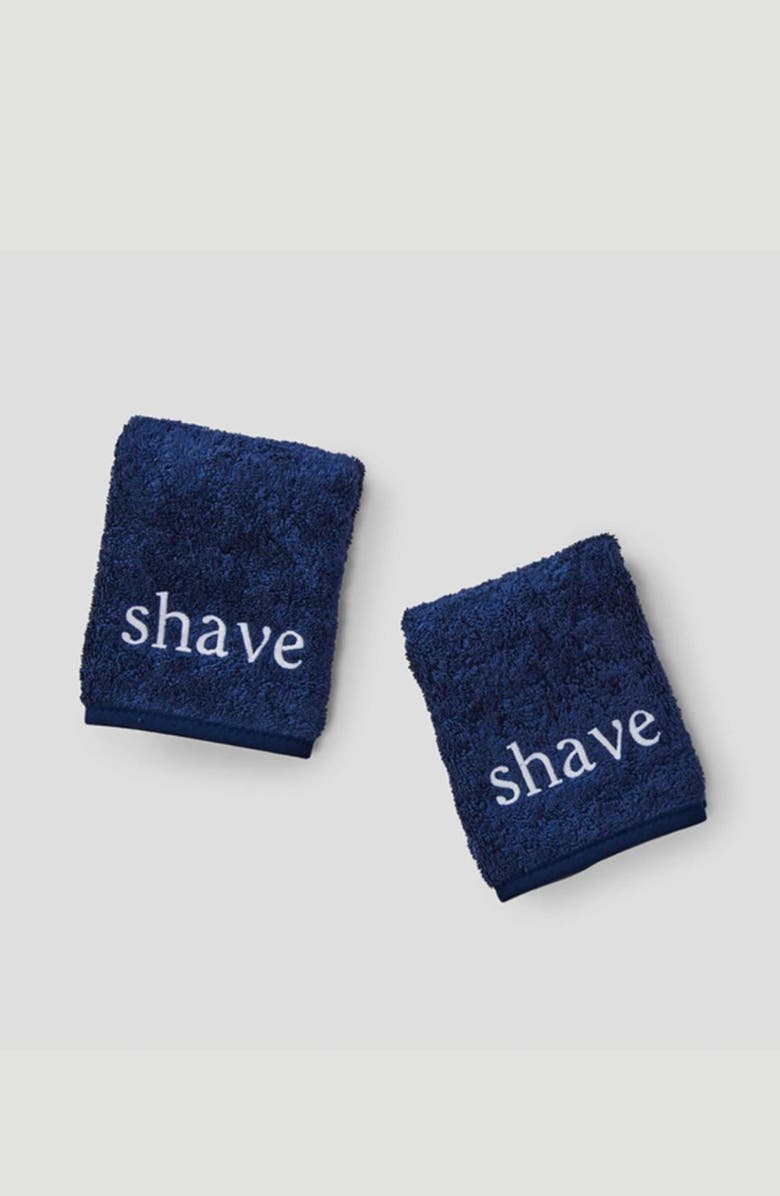 WEEZIE 2-Pack Organic Cotton Terry Makeup Towels, Alternate, color, Shave