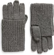 AllSaints Traveling Foldable Cuff Knit Gloves