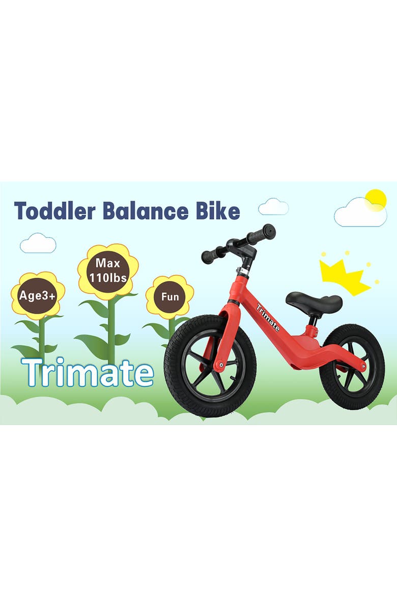 Trimate Toddler 12" Balance Bike, Alternate, color, Multicolored