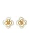 Kira Stacked Clover Stud Earrings