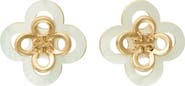 Tory Burch Kira Stacked Clover Stud Earrings