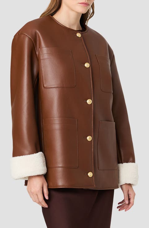 Porto Faux Leather Jacket