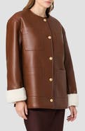 French Connection Porto Faux Leather Jacket
