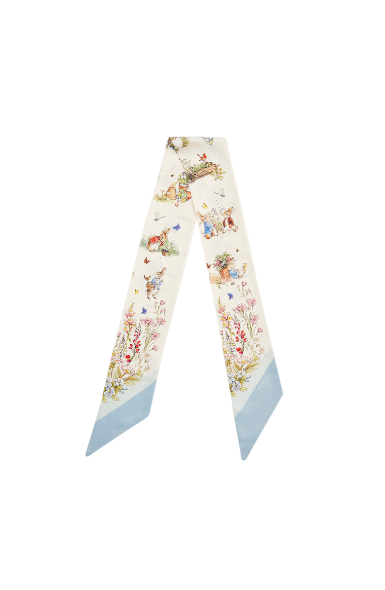 Fable England x Peter Rabbit Cream Skinny Scarf, Main, color, Cream