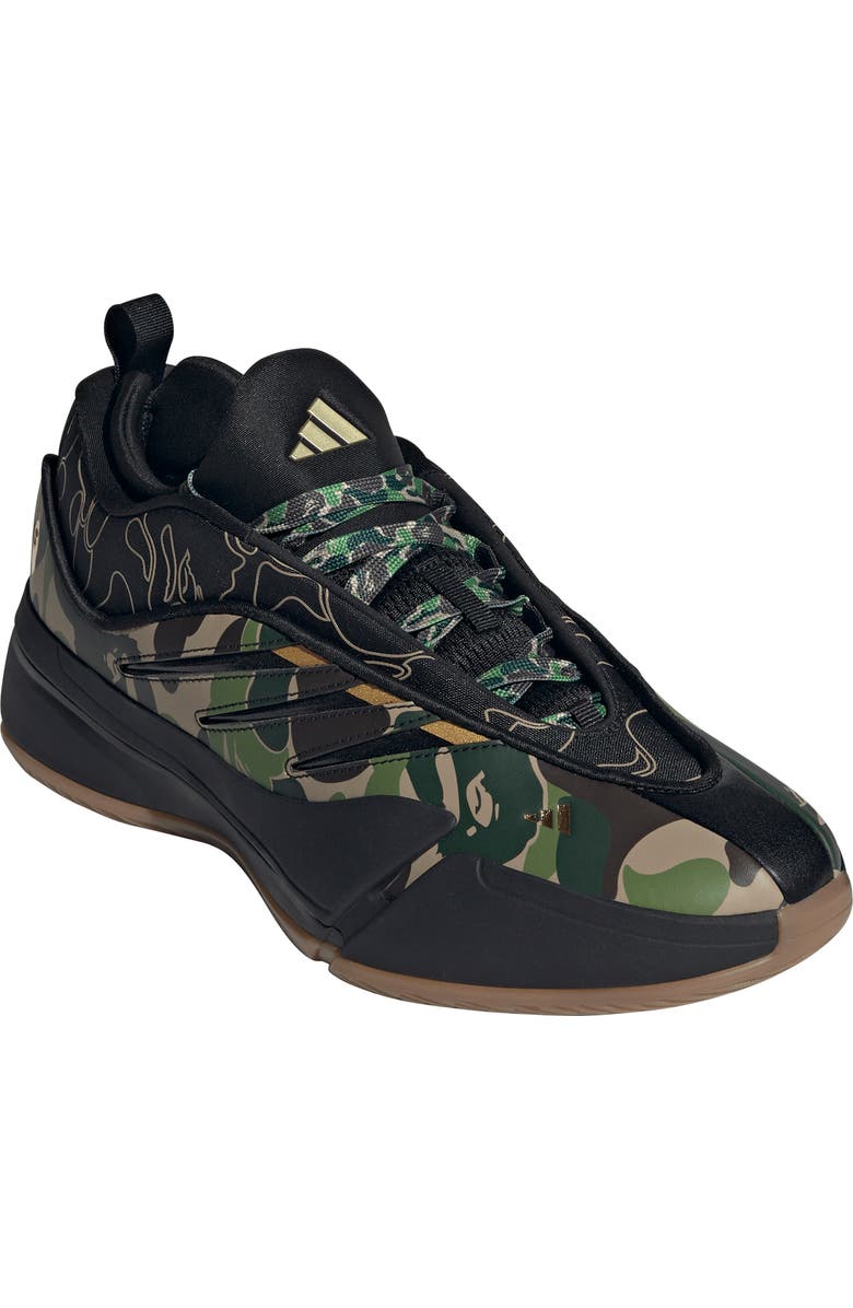 adidas x BAPE Dame 9 Sneaker, Main, color, Camo/ Black