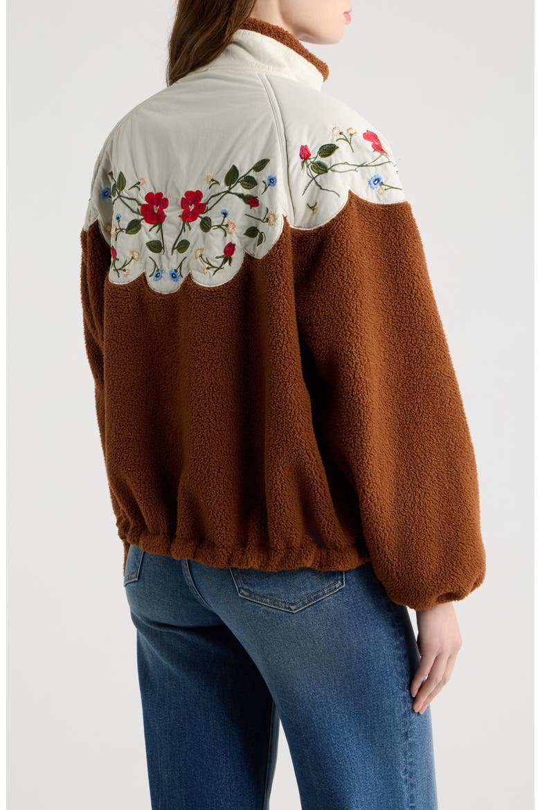 The Plush Wildflower Pullover, Alternate, color, CHESTNUT