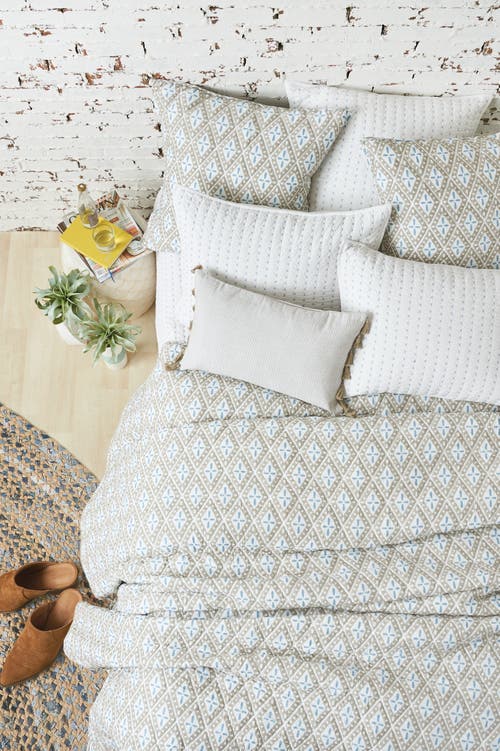 Carol & Frank 26" X 26" Liam Sky Handcrafted Cotton Euro Sham In Multi