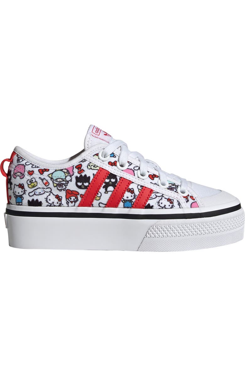 adidas Kids' x Hello Kitty Nizza Platform Sneaker, Main, color,