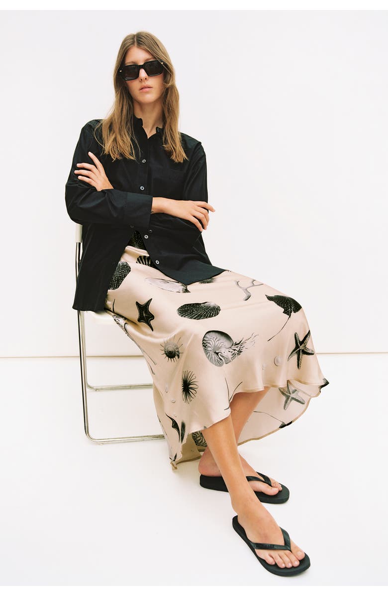 SILK LAUNDRY Long Bias Cut Skirt, Alternate, color,