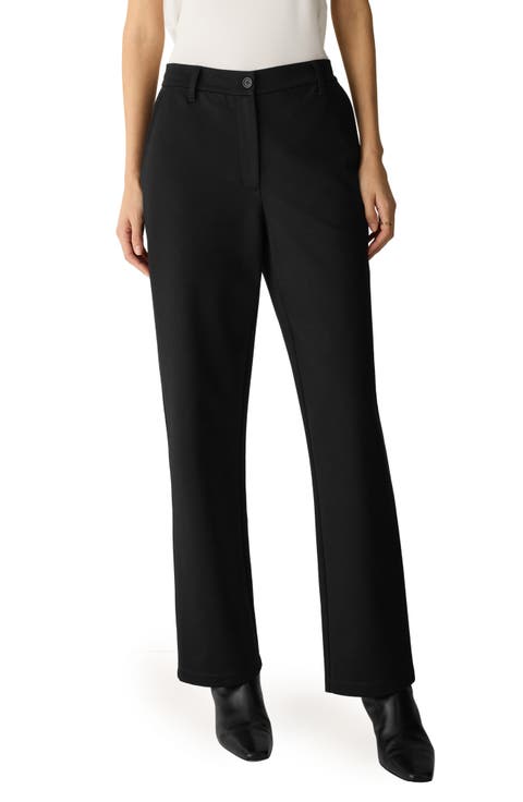 High Waist Straight Leg Pants
