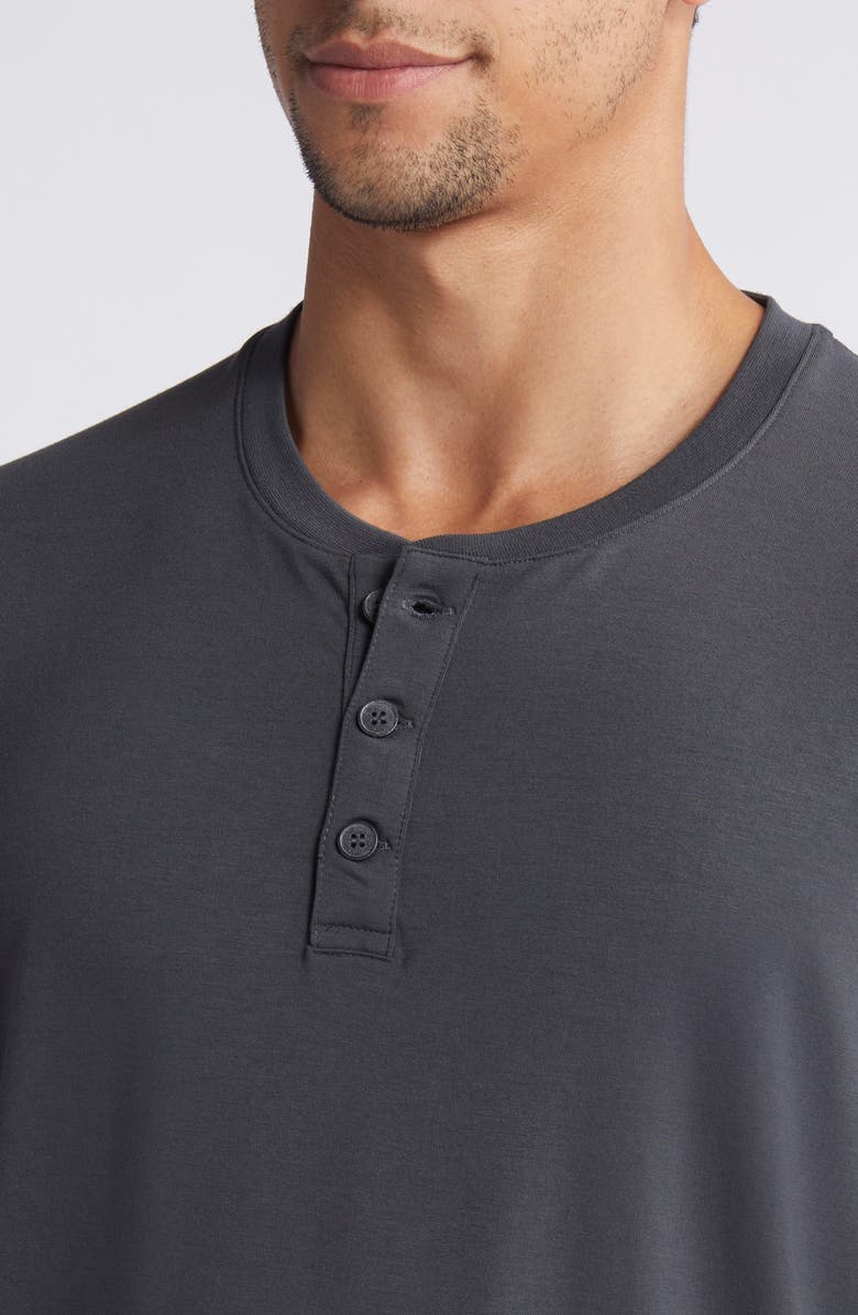 Free Fly Flex Performance Henley, Alternate, color, Black Sand