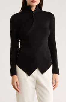 PATRIZIA LUCA Henley Criss Cross Sweater