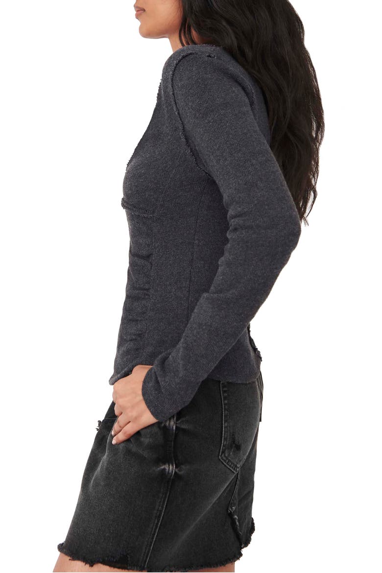 Like A Boss Cotton Blend Sweater, Alternate, color, BLACK
