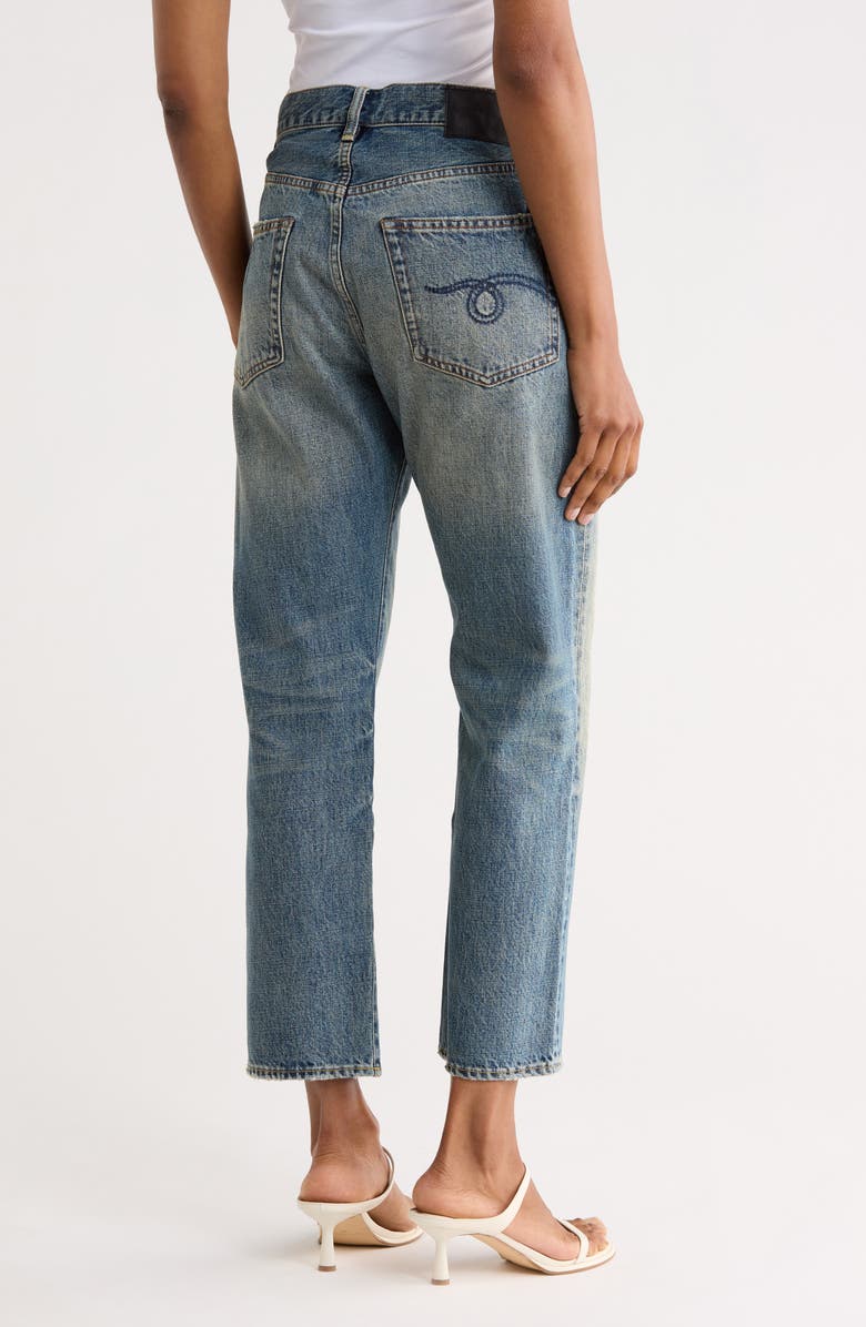 R13 High Waist Ankle Boyfriend Jeans, Alternate, color, 