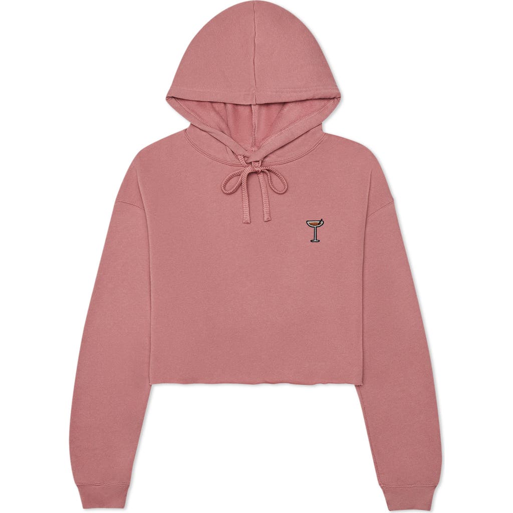 Dalix Espresso Martini Cropped Hoodie In Mauve