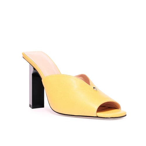 Tiffany Mule Sandals - High, Alternate, color, YELLOW