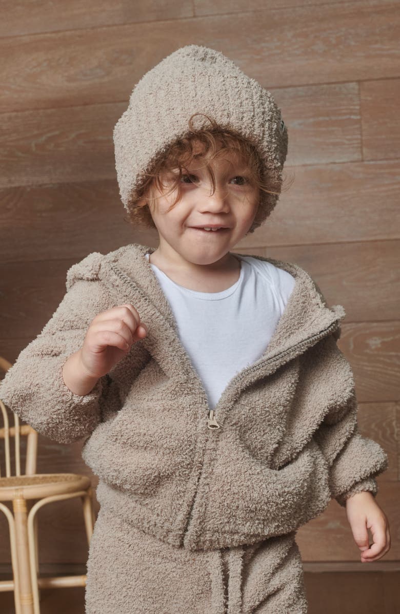 7 A.M. Enfant Kids' Fuzzy Beanie, Alternate, color, Taupe