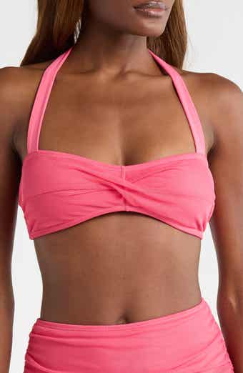 Twist Front Mesh Bikini Top
