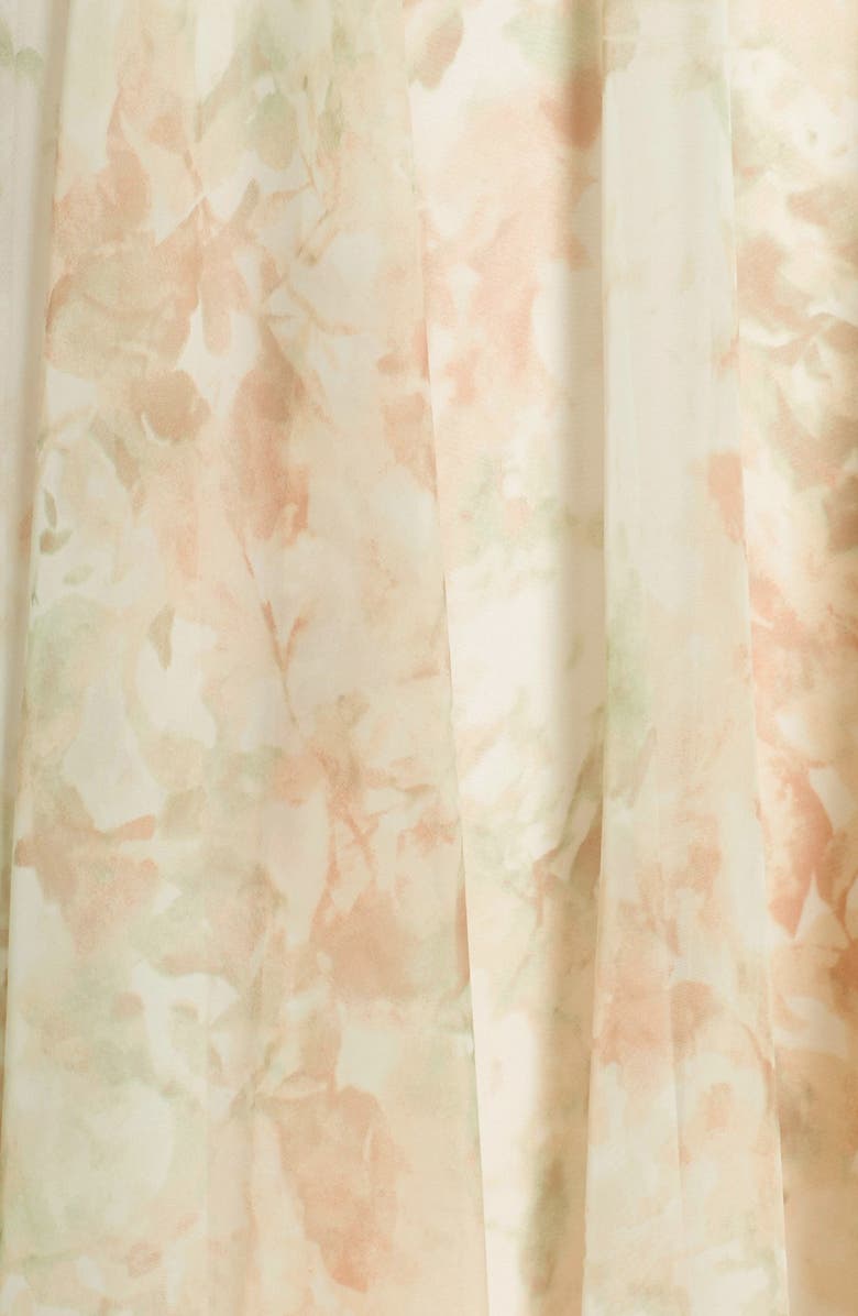 Jenny Yoo Inesse V-Neck Chiffon Gown, Alternate, color, 