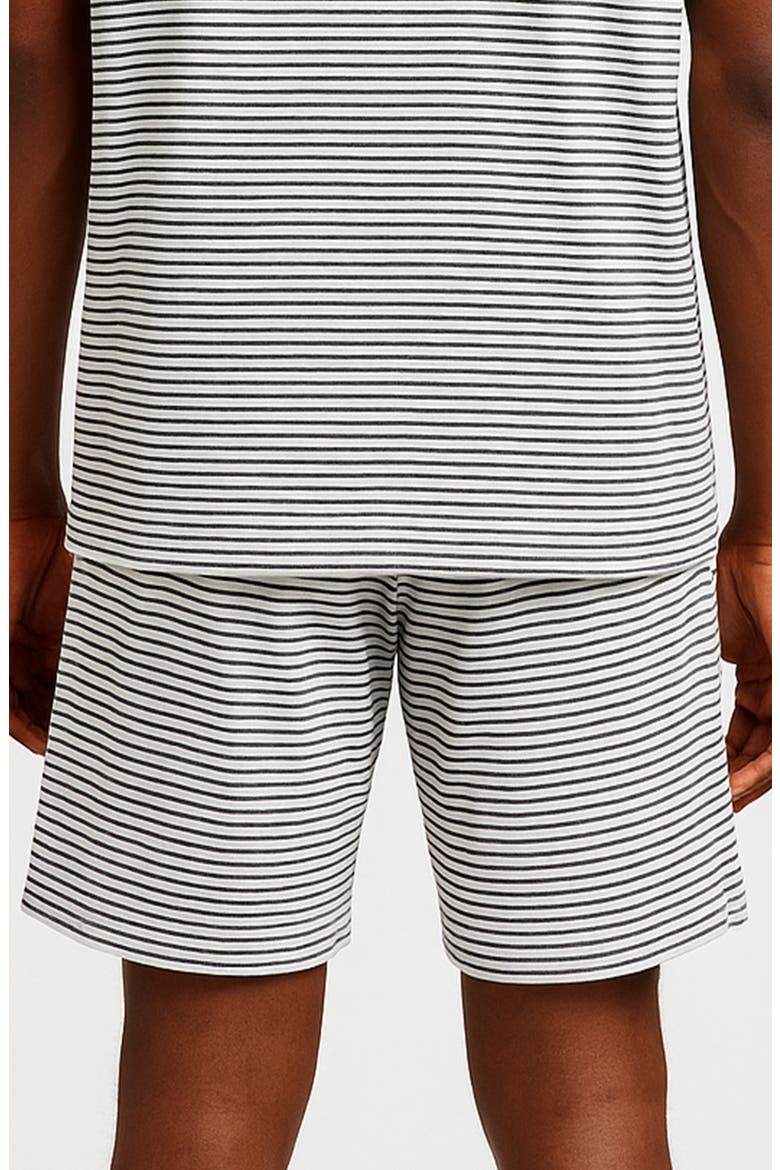Vacay Stripe Drawstring Shorts, Alternate, color, WHITE/ GREEN