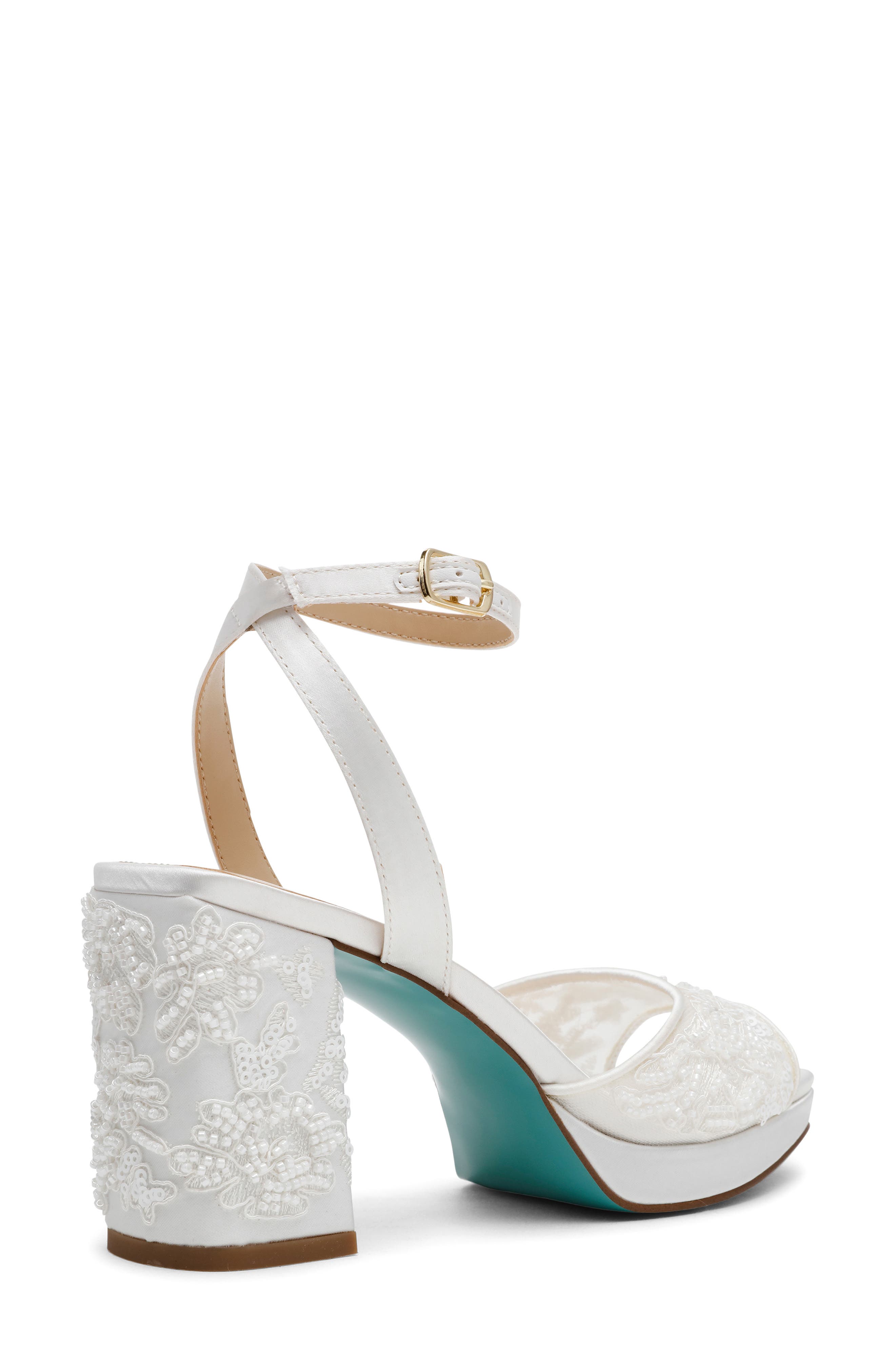 Betsey Johnson Junie Sandal, Alternate, color, Ivory
