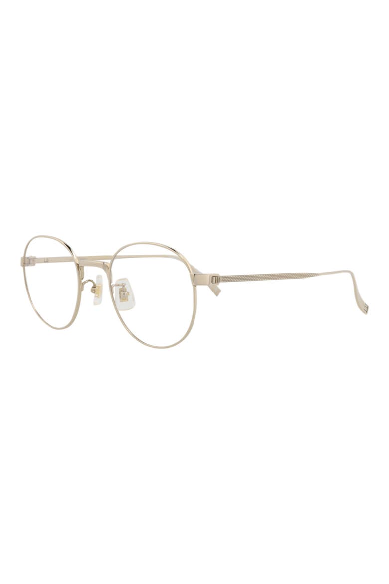 49mm Round Optical Glasses, Alternate, color, GOLD GOLD TRANSPARENT