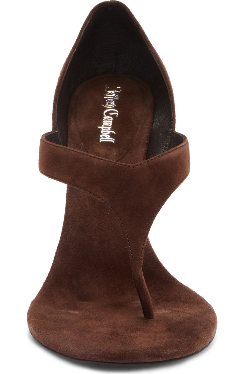 Jeffrey Campbell Rhian Stiletto Sandal, Alternate, color, Brown Suede