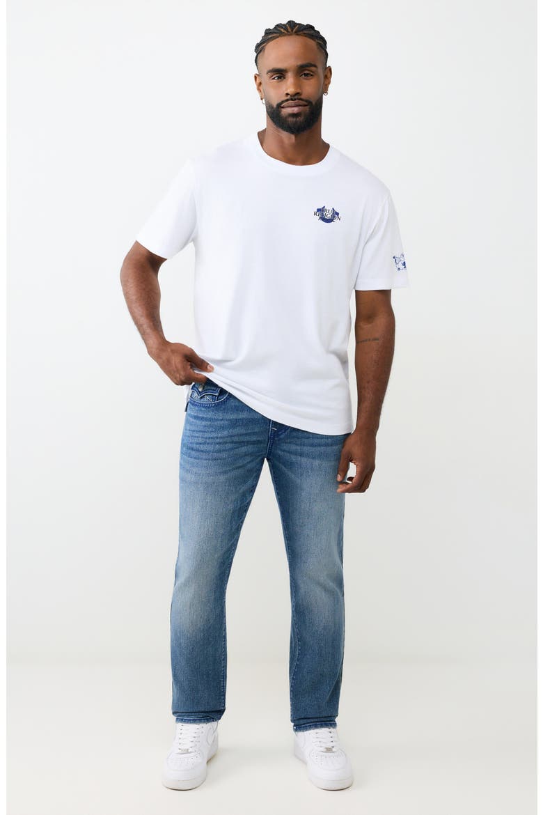 Geno Big T Flap Slim Fit Jeans, Alternate, color, MEDIUM BLUE QUARTZ