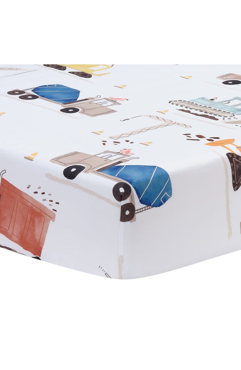 Bedtime Originals Construction Zone Transportation Twin Sheets & Pillowcase Set, Alternate, color, Multicolor