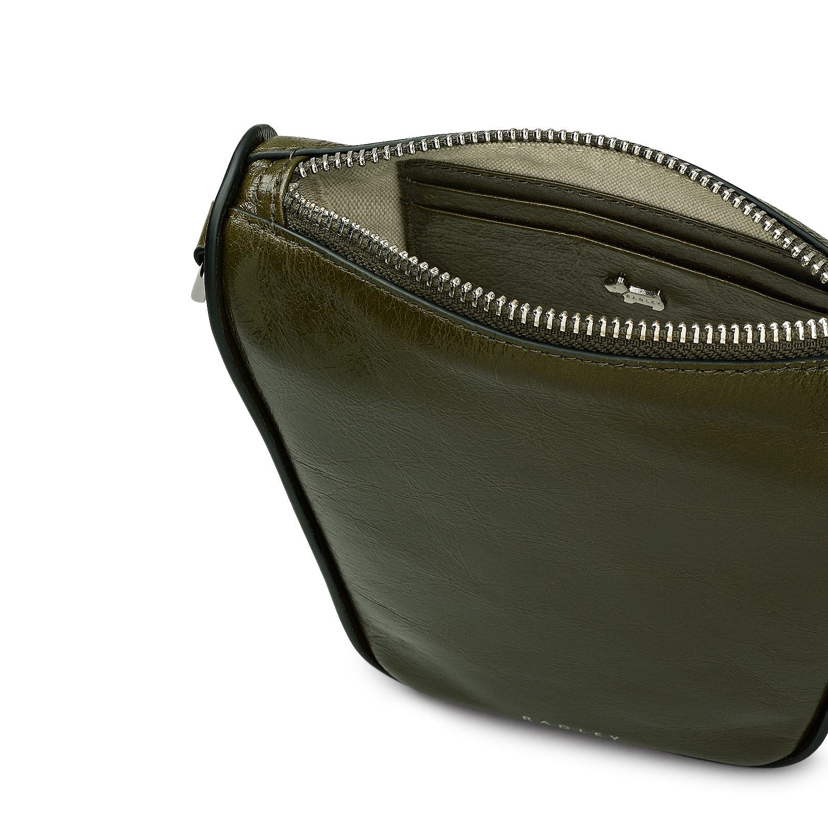 Radley Oak Street - Shine Medium  Phone Crossbody Bag, Alternate, color, Pine Needle